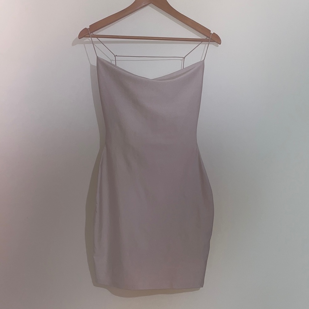 Satin mini dress
